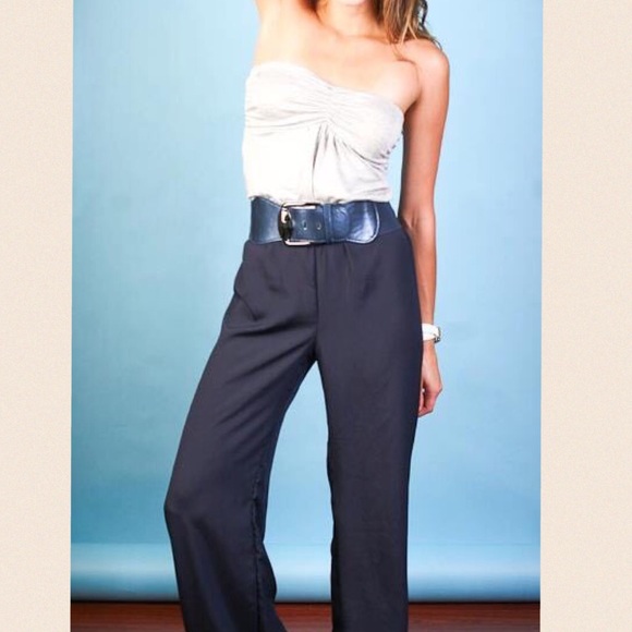 ❤️Belted Two/Tone Jumpsuit❤️ - Picture 1 of 2